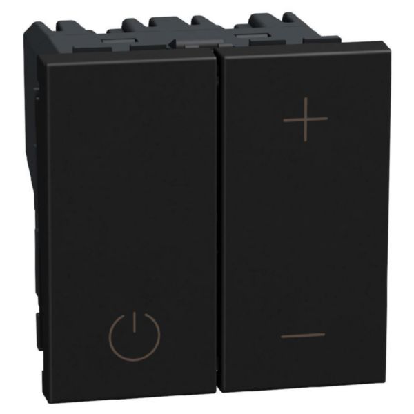 pushbutton dimmer output 0 - 10 V for ballast - 2 modules - dark