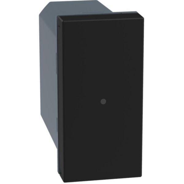 Connected dimmer/switch. Power supply 110-230 Vac - 1 module - dark