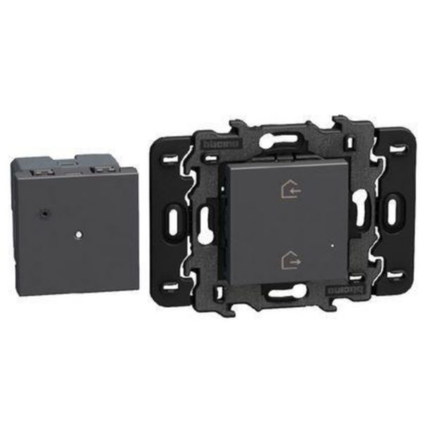 Gateway for remote home control - Power supply 100-240 Vac - 2 modules -  dark