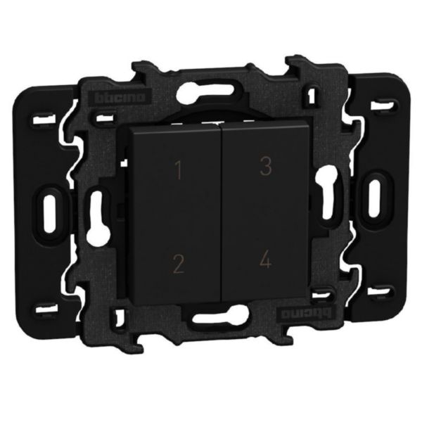 Wireless 4 scenarios control. No battery - 2 modules - dark