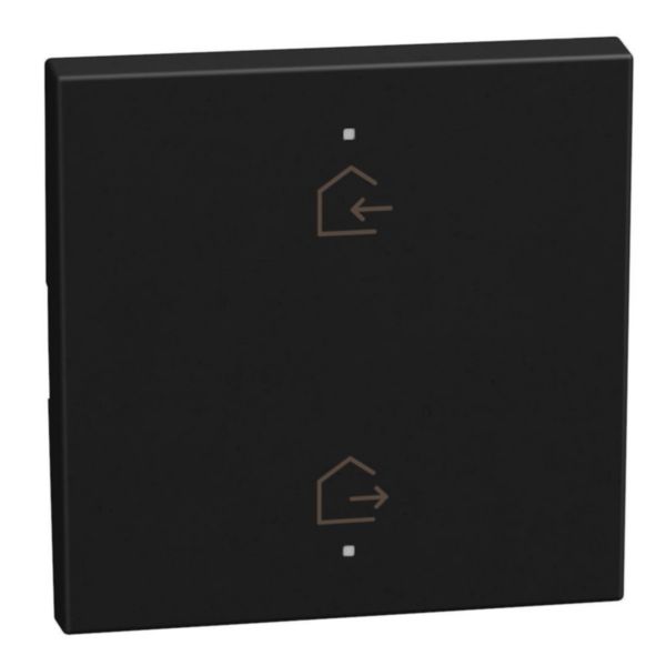 2 functions silk-screen printed Key cover with symbol Home-away - 2 modules - dark
