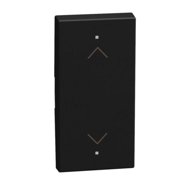 2 functions silk-screen printed Key cover with symbol Up - down - 1 module - dark
