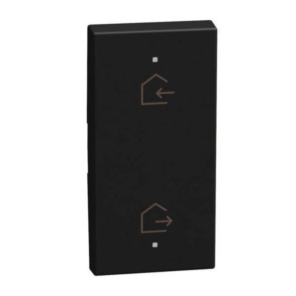 2 functions silk-screen printed Key cover with symbol Home-away - 1 module - dark