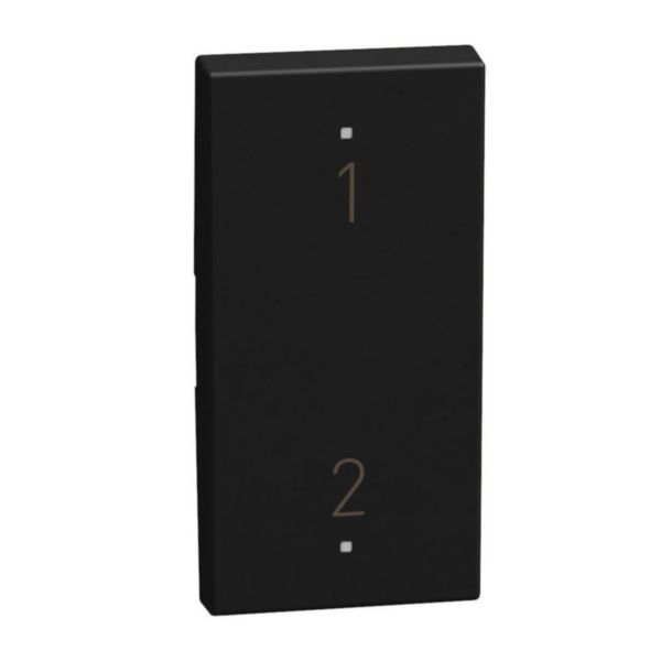 2 functions silk-screen printed Key cover with symbol Scenario N° 1 - 2 - 1 module - dark