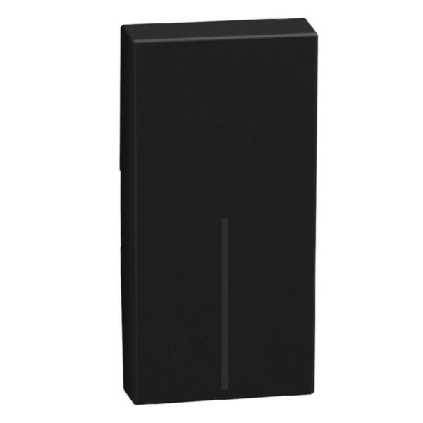 lightable key cover 1 module dark, rocker