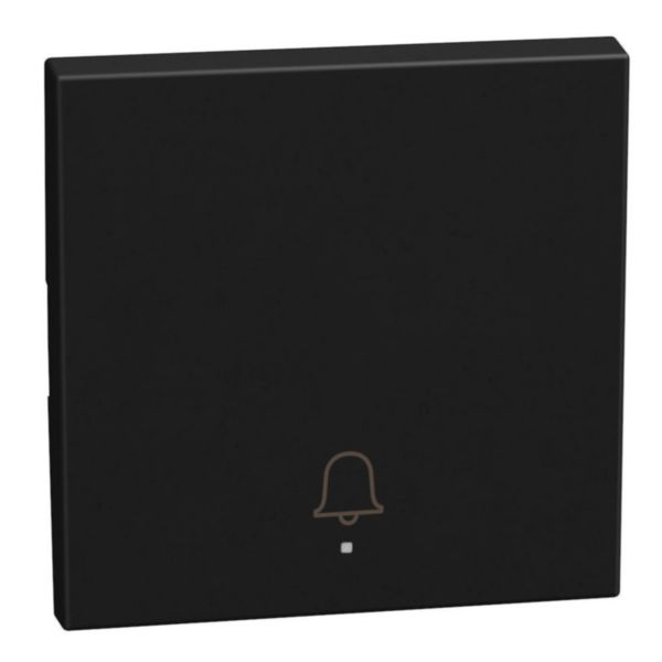 1 function silk-screen printed Key cover with symbol Doorbell - 2 modules - dark