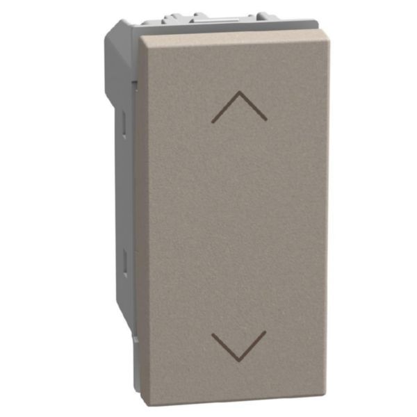 Changeover switch 1P 10 AX - 250 V 1-0-2 - not lightable - 1 module - stone