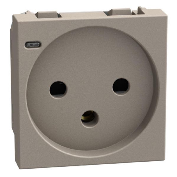 Israeli standard socket 2 P+E 10/16 A 250 V socket - 2 modules - stone