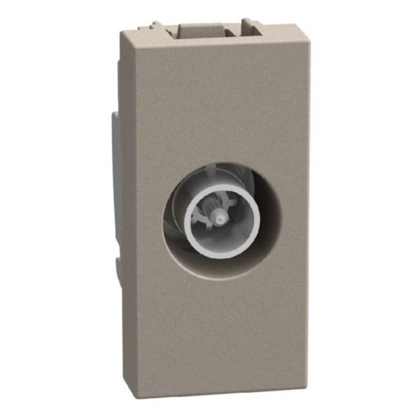 Direct coaxial socket - 1 module - stone