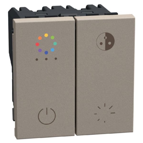Dimmer for (LEDs) DALI ballasts and drivers - 2 modules - stone