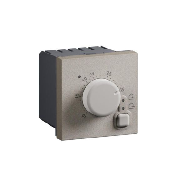 Electronic room thermostat - 2 modules - stone