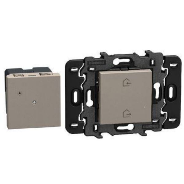 Gateway for remote home control - Power supply 100-240 Vac - 2 modules - stone