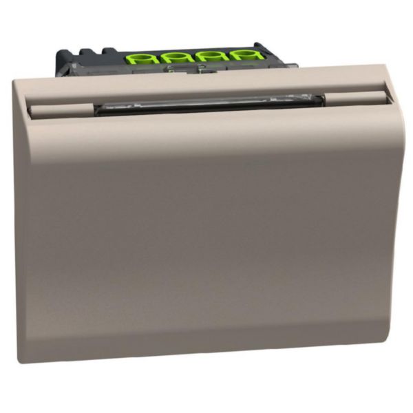 Badge-holder pocket for hotel room with RFID technology recognition - 2 modules - stone