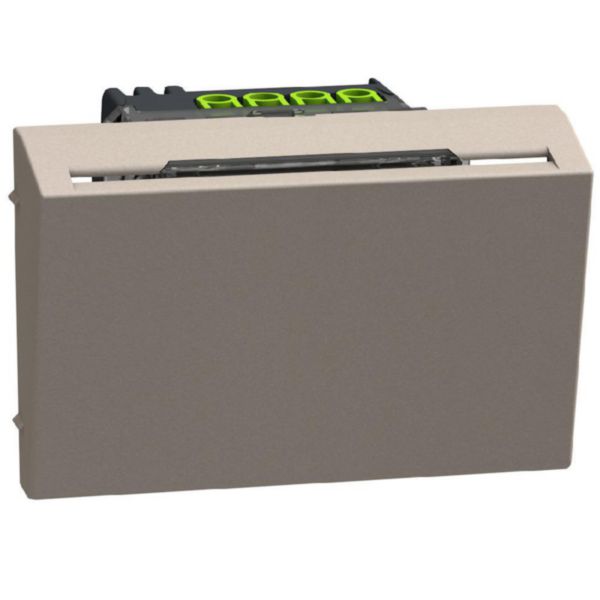 Badge-holder pocket for hotel room - 3 modules - stone