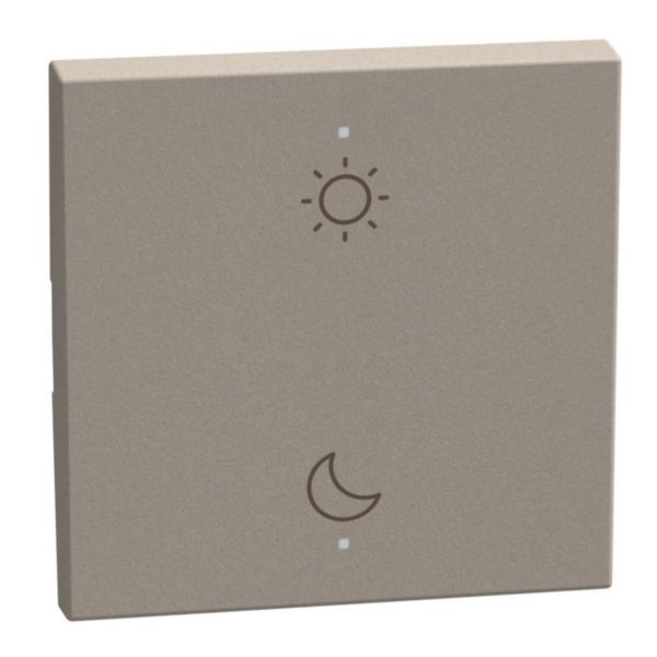 2 functions silk-screen printed Key cover with symbol Day-night - 2 modules - stone