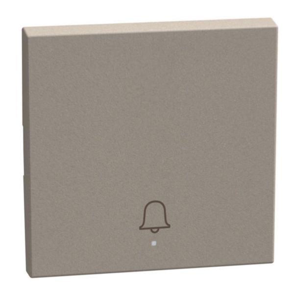 1 function silk-screen printed Key cover with symbol Doorbell - 2 modules - stone