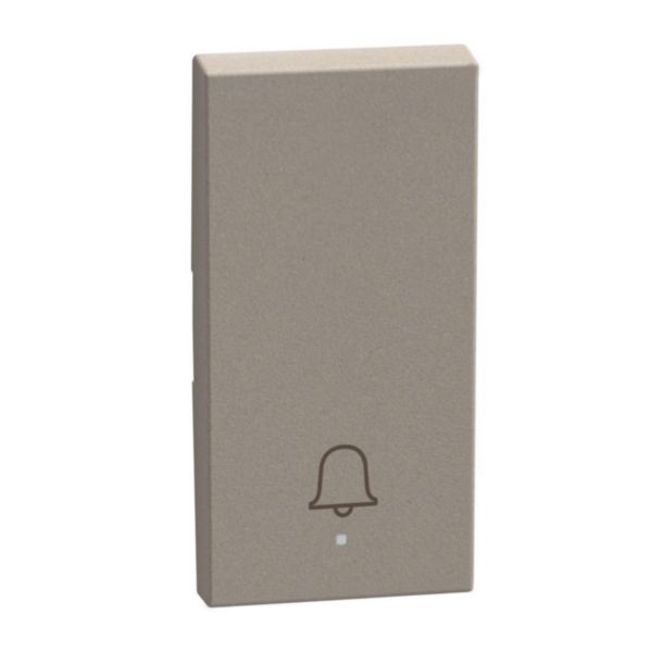 1 function silk-screen printed Key cover with symbol Doorbell - 1 module - stone