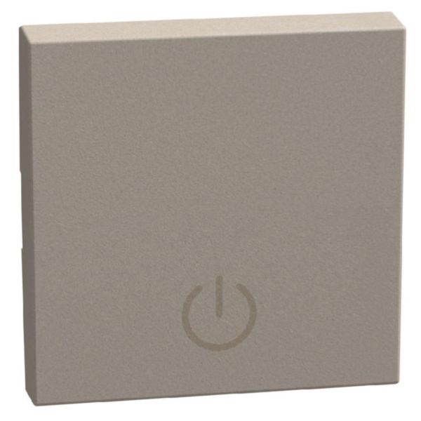 lightable key cover with boyler symbol, 2 modules stone, rocker
