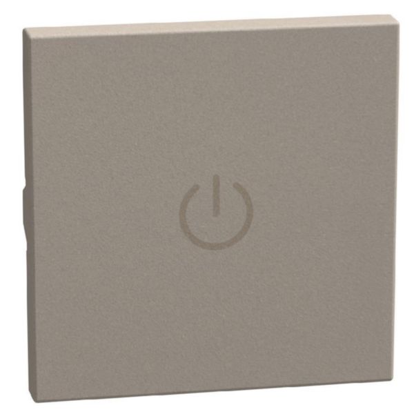 lightable key cover with boyler symbol, 2 modules stone, axial