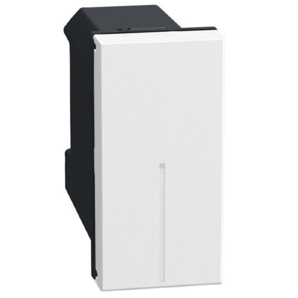 Connected 2-way switch. Power supply 110-230 Vac - 1 module - white