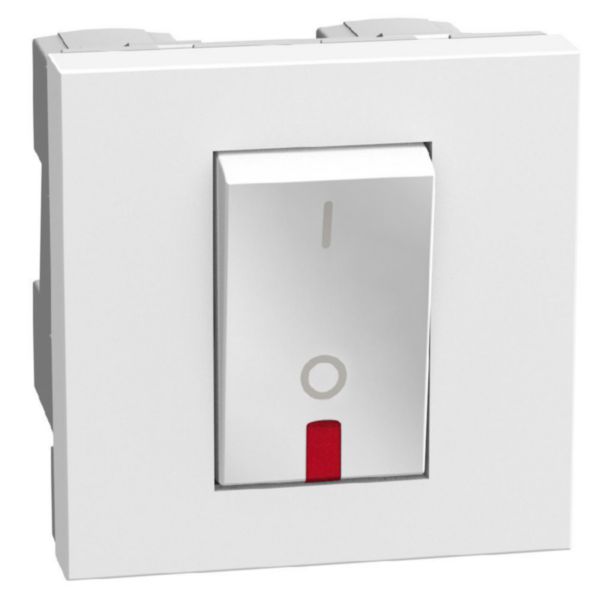 2P 1-way switches 32 A 250 V - 2 modules - white