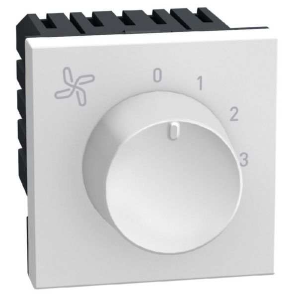 Fan controler 4 positions 0-1-2-3 - 2 modules - white