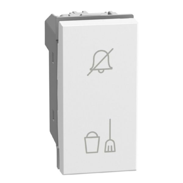 Changeover switch for hotel room “do not disturb / make up the room” - 1 module - white