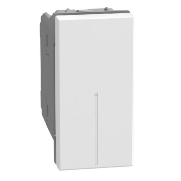 4-way switch 1P 10AX 1 module white, axial, lightable, screw & plate terminals