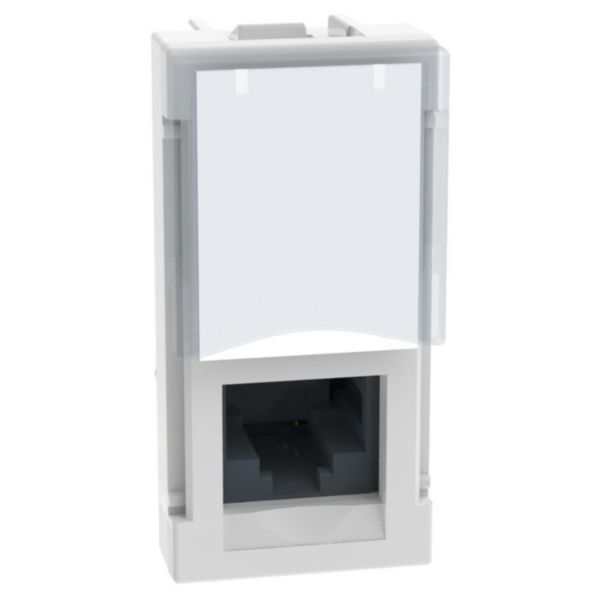 RJ45 toolless UTP cat. 6A - 1 module - white