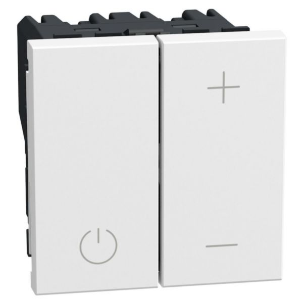 pushbutton dimmer output 0 - 10 V for ballast - 2 modules - white