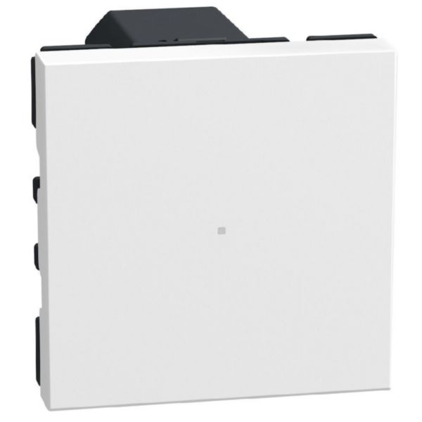 Dimmer/switch. Power supply 110-230 Vac - 2 modules - white