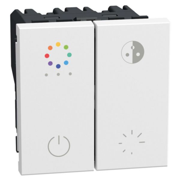 Dimmer for (LEDs) DALI ballasts and drivers - 2 modules - white