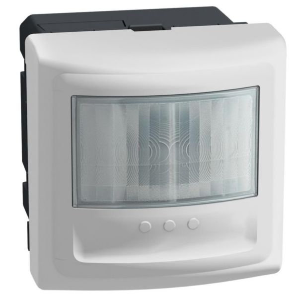Switch with IR ray movement sensor - selector switch for operating mode - 2 modules - white