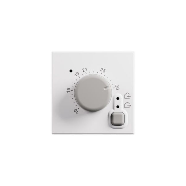 Electronic room thermostat - 2 modules - white