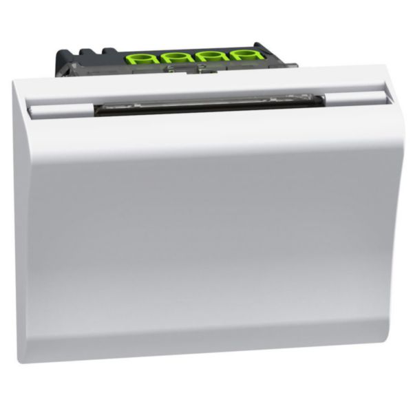 Badge-holder pocket for hotel room with RFID technology recognition - 2 modules - white