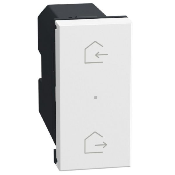 Flush-mounting wireless Home/Away scenario controls - 3V battery power supply - white