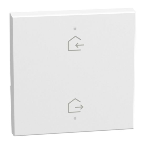 2 functions silk-screen printed Key cover with symbol Home-away - 2 modules - white