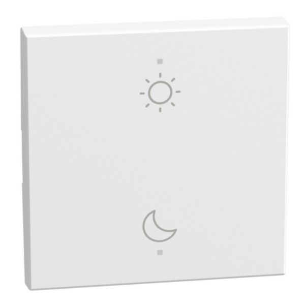 2 functions silk-screen printed Key cover with symbol Day-night - 2 modules - white