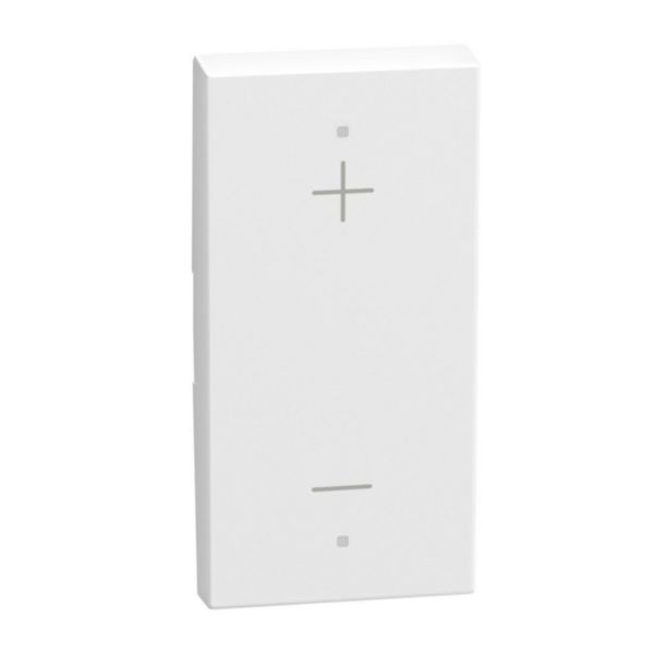 2 functions silk-screen printed Key cover with symbol Regulation + up and – down - 1 module - white