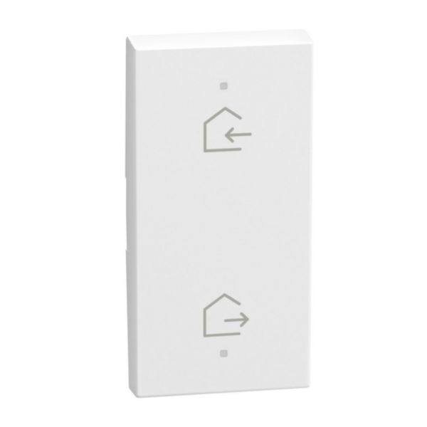 2 functions silk-screen printed Key cover with symbol Home-away - 1 module - white