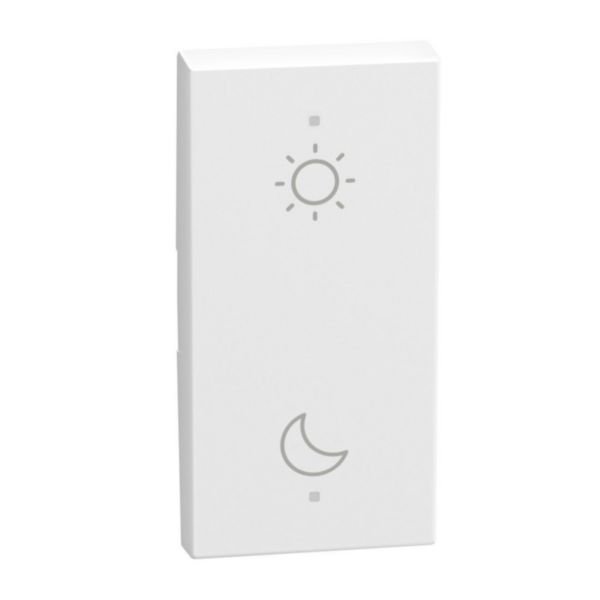 2 functions silk-screen printed Key cover with symbol Day-night - 1 module - white