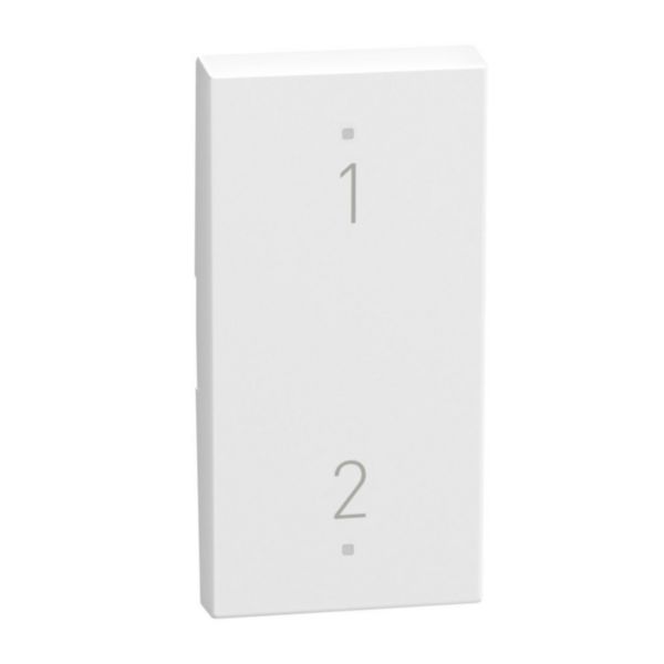 2 functions silk-screen printed Key cover with symbol Scenario N° 1 - 2 - 1 module - white