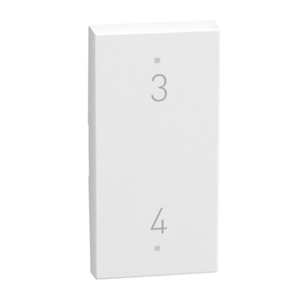 2 functions silk-screen printed Key cover with symbol Scenario N° 3 - 4 - 1 module - white