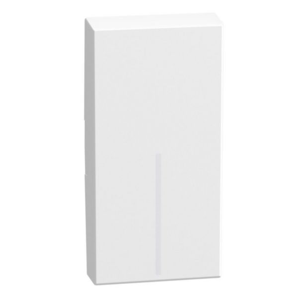 lightable key cover 1 module white, rocker
