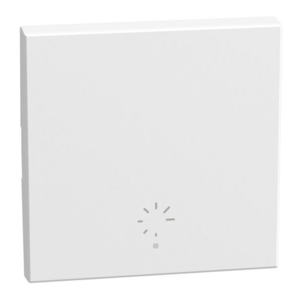 1 function silk-screen printed Key cover with symbol Dimmer - 2 modules - white