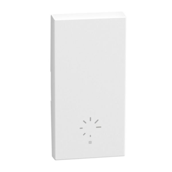 1 function silk-screen printed Key cover with symbol Dimmer - 1 module - white