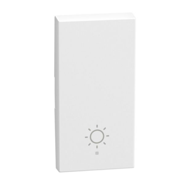 1 function silk-screen printed Key cover with symbol Staircase Light - 1 module - white