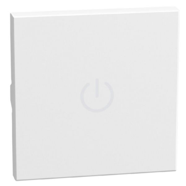lightable key cover with boyler symbol, 2 modules white, axial