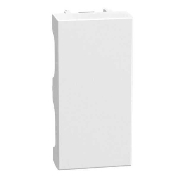 Blank plate - 1 module - white