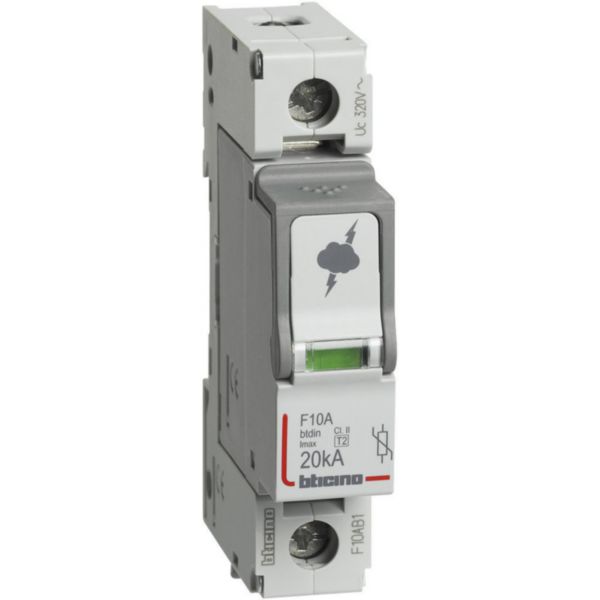 SPD - 1P - Type T2 - Imax=20kA - Up=1.2kV - Uc=320Vac - 1 module